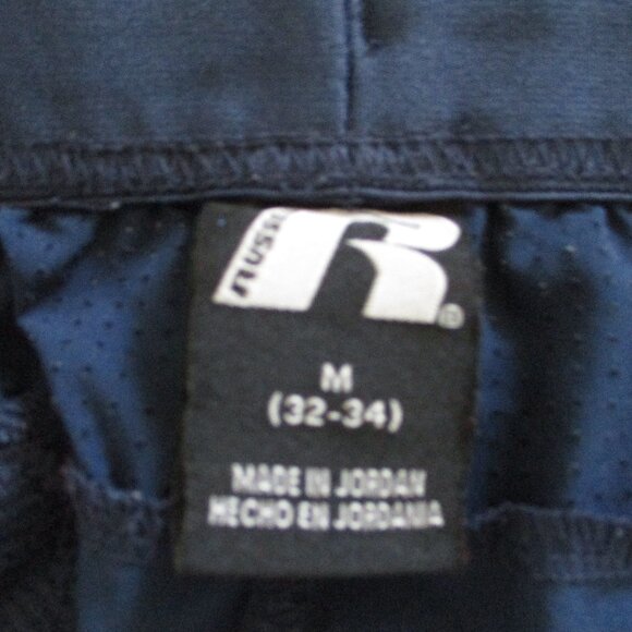 Russell dri-power 360 Mens Drawstring Navy Stretch Gym Short NWOT - 30W-34W or M - Picture 3 of 3